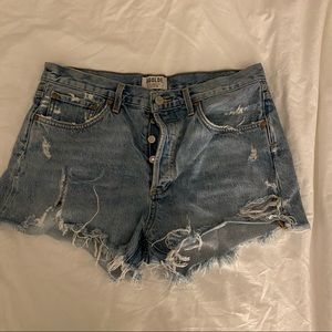 Agolde high waisted denim shorts